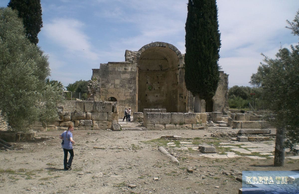 Ruine der Titus-Kirche in Gortis