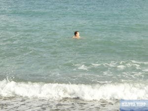 Schwimmen an der Südküste bei Ierapetra im November 