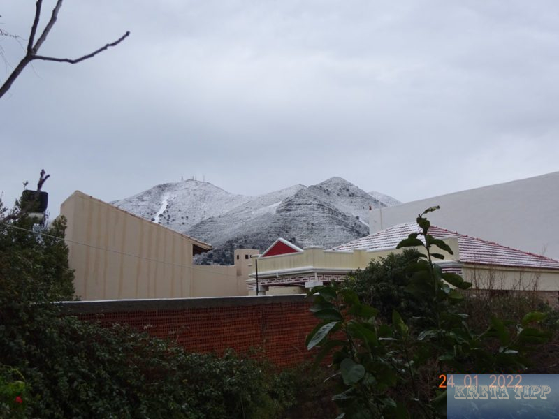 Kälteeinbruch bringt ab Montag starken Regen und Schnee nach Kreta 28 Schnee auf Kreta