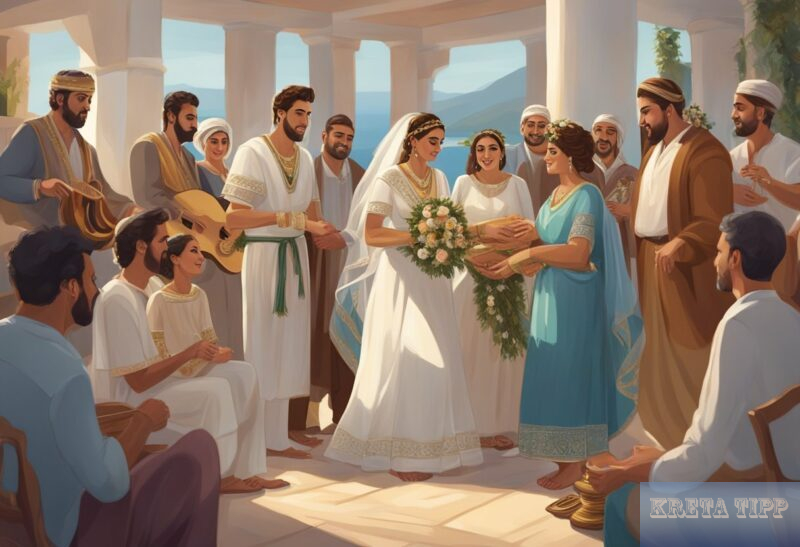 Antike griechische Hochzeit