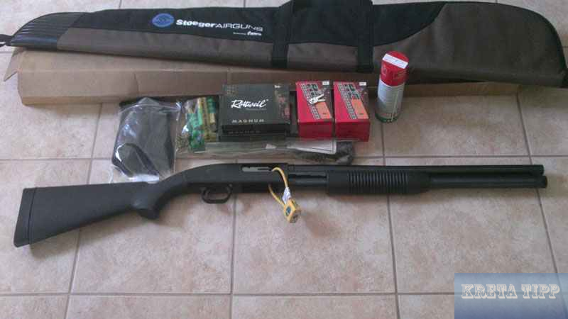 Illegale Waffen auf Kreta 4 Maverick-Repetierflinte