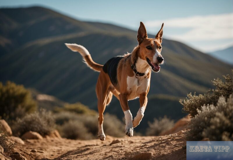 Kretischer Hasenhund im Lauf.
