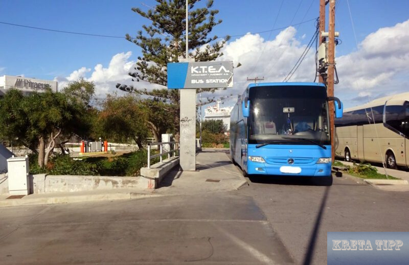 Von Heraklion nach Chania in Rekordzeit: Neuer Winterfahrplan für Expressbusse bekannt gegeben 14 KTEL-Busbahnhof in Heraklion