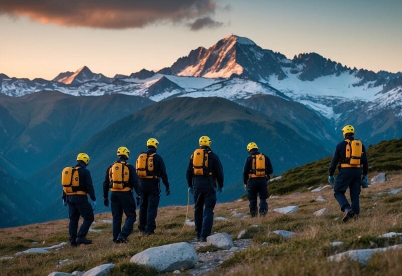 Rettungsaktion Wanderer