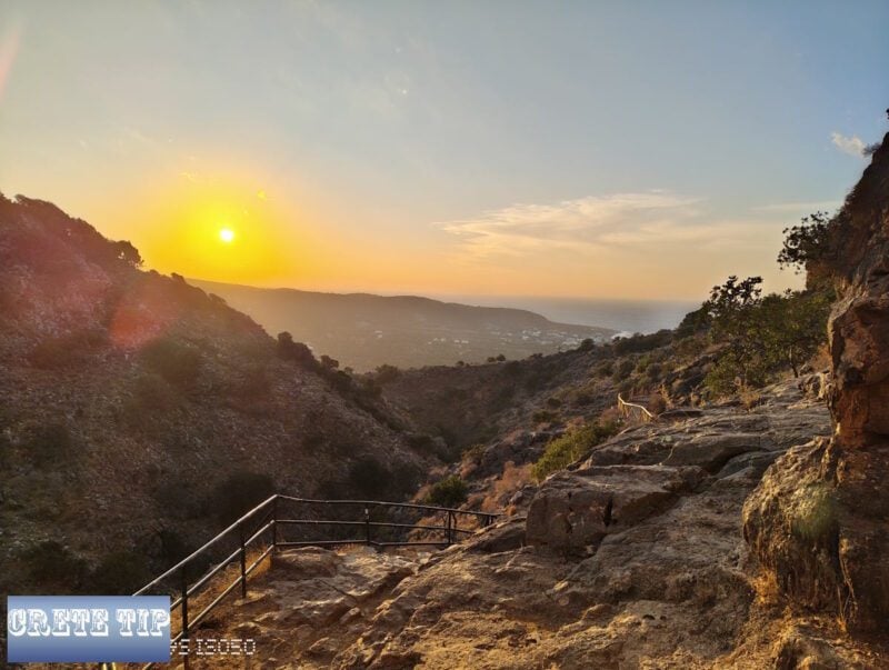 Der Rückweg von der Milatos-Höhle