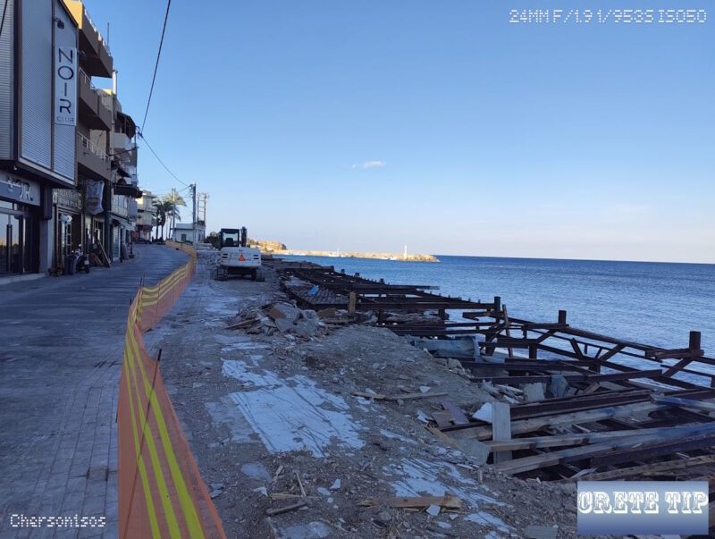 Neustart an der Küste: Behörden machen sich daran, illegale Bauten an Stränden und Küsten abzureißen 2 abriss hersonissos 1