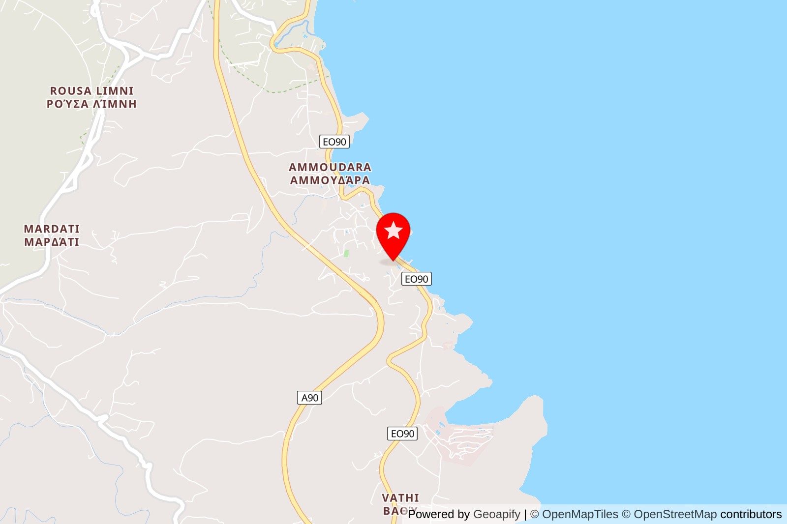 map blue marine resort