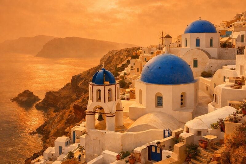 santorini saharastaub