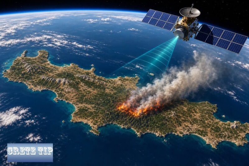 satellit feuer kreta